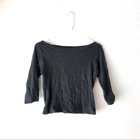 Nordstrom Tops - 3/$20⚡️Boatneck grey 3/4 tee